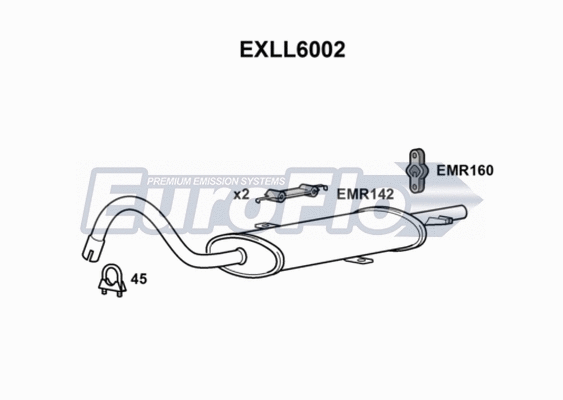 Rear Muffler (EXLL6002)