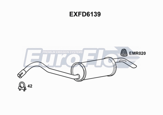 Rear Muffler (EXFD6139)