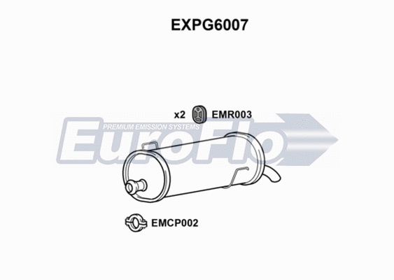 Rear Muffler (EXPG6007)
