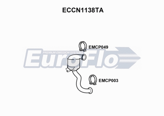 Catalytic Converter (ECCN1138TA)