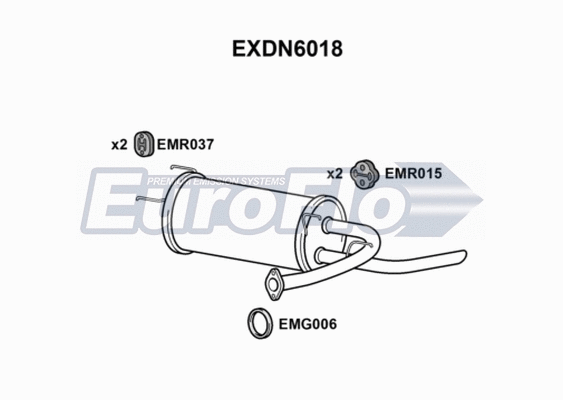Rear Muffler (EXDN6018)