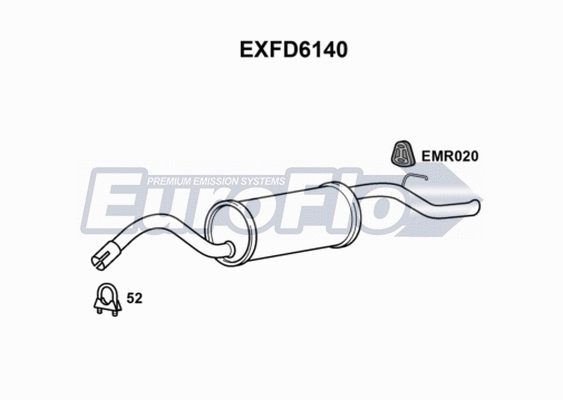Rear Muffler (EXFD6140)