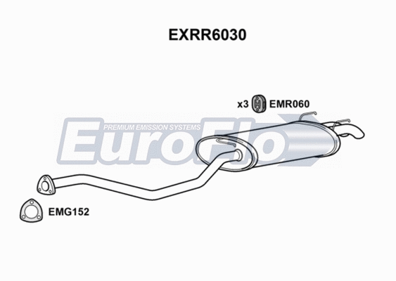 Rear Muffler (EXRR6030)