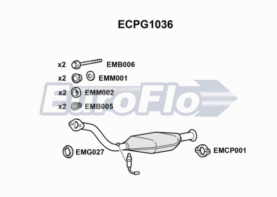 Catalytic Converter (ECPG1036)