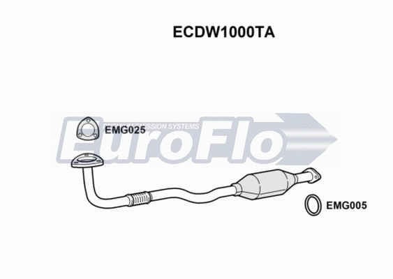 Catalytic Converter (ECDW1000TA)