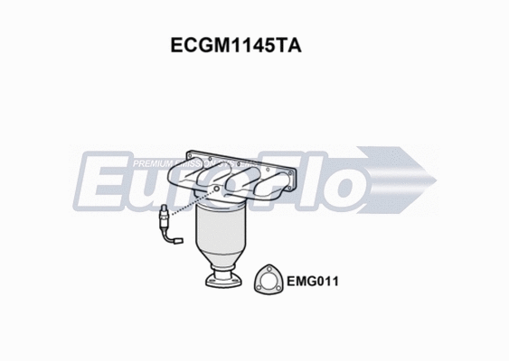 Catalytic Converter (ECGM1145TA)