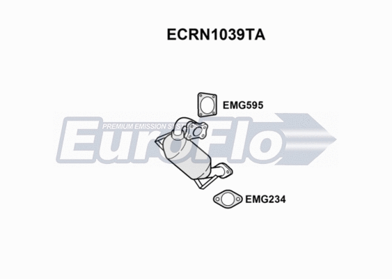 Catalytic Converter (ECRN1039TA)
