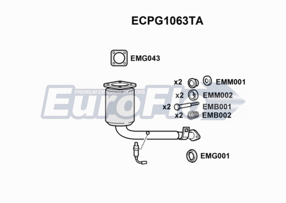 Catalytic Converter (ECPG1063TA)