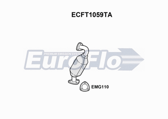 Catalytic Converter (ECFT1059TA)