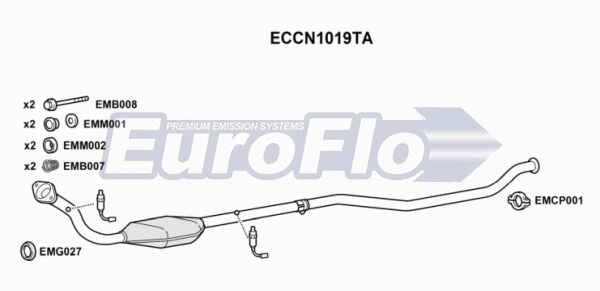 Catalytic Converter (ECCN1019TA)
