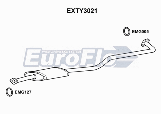 Centre Muffler (EXTY3021)
