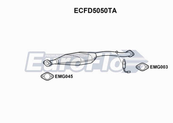 Catalytic Converter (ECFD5050TA)