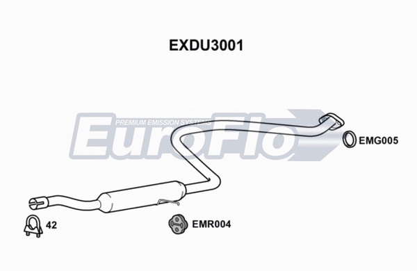 Centre Muffler (EXDU3001)