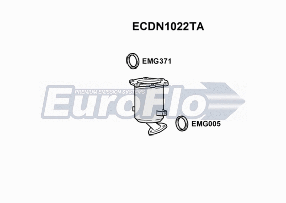 Catalytic Converter (ECDN1022TA)
