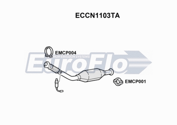 Catalytic Converter (ECCN1103TA)