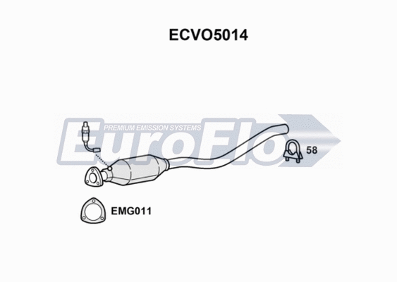 Catalytic Converter (ECVO5014)