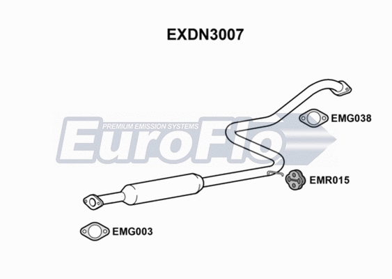 Centre Muffler (EXDN3007)