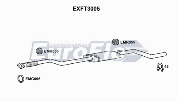 Centre Muffler (EXFT3005)
