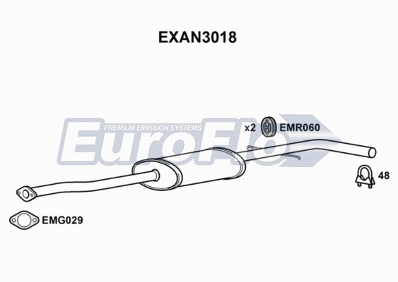 Centre Muffler (EXAN3018)