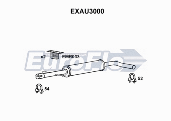 Centre Muffler (EXAU3000)