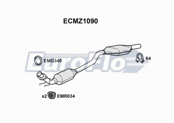 Catalytic Converter (ECMZ1090)
