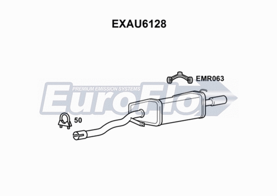 Rear Muffler (EXAU6128)