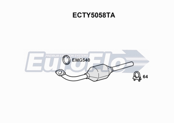 Catalytic Converter (ECTY5058TA)