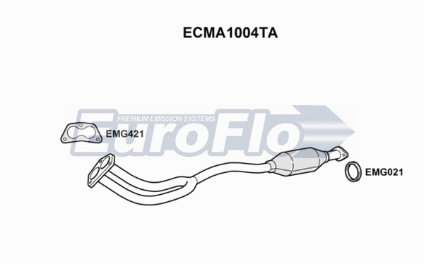 Catalytic Converter (ECMA1004TA)