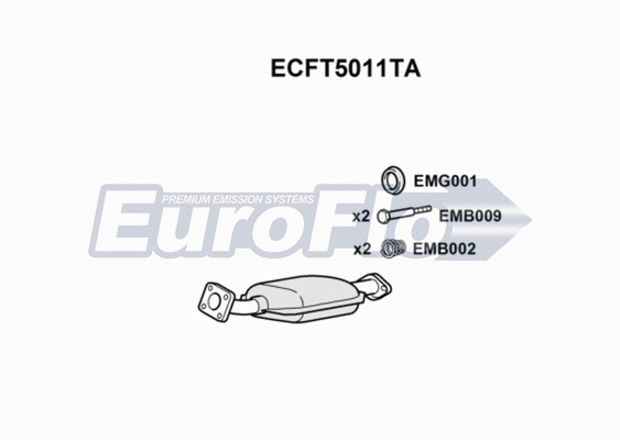 Catalytic Converter (ECFT5011TA)