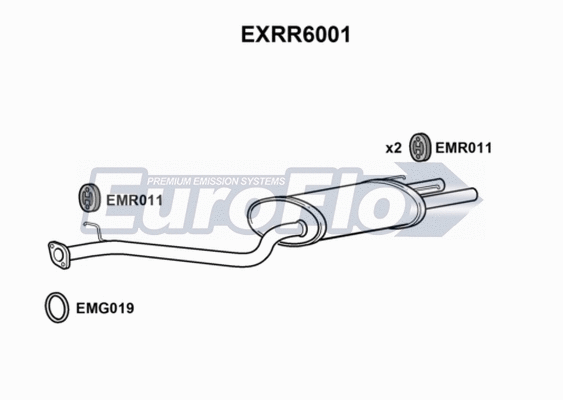 Rear Muffler (EXRR6001)