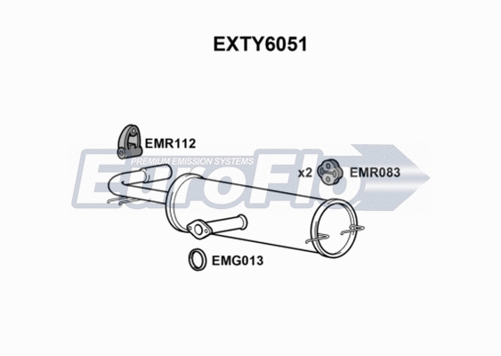Rear Muffler (EXTY6051)