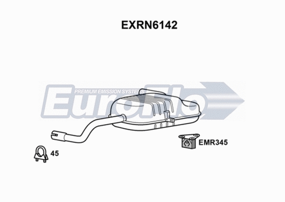 Rear Muffler (EXRN6142)