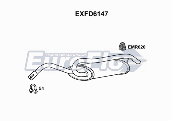 Rear Muffler (EXFD6147)