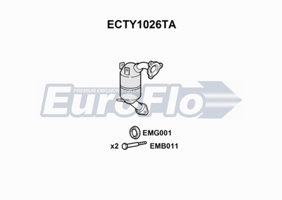Catalytic Converter (ECTY1026TA)