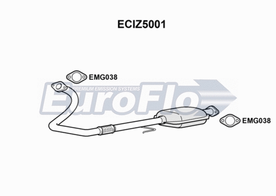Catalytic Converter (ECIZ5001)