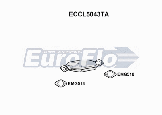 Catalytic Converter (ECCL5043TA)