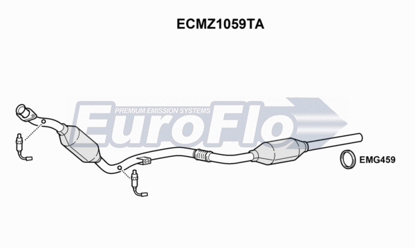 Catalytic Converter (ECMZ1059TA)