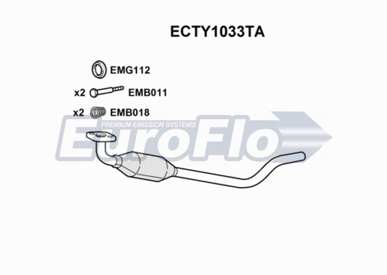 Catalytic Converter (ECTY1033TA)