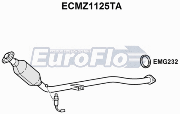 Catalytic Converter (ECMZ1125TA)