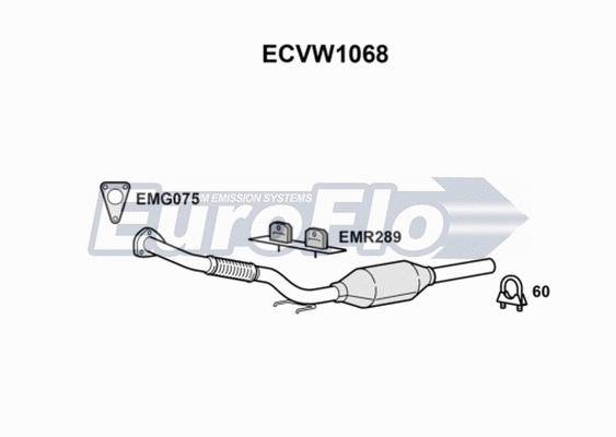 Catalytic Converter (ECVW1068)