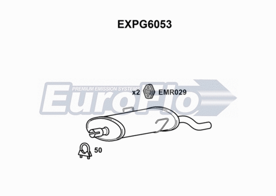 Rear Muffler (EXPG6053)