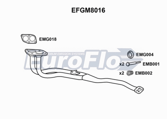 Exhaust Pipe (EFGM8016)