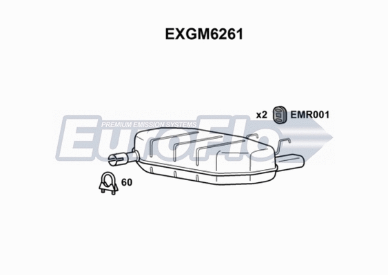 Rear Muffler (EXGM6261)