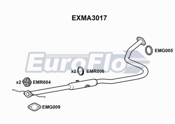 Centre Muffler (EXMA3017)