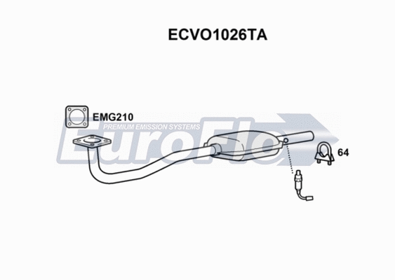 Catalytic Converter (ECVO1026TA)