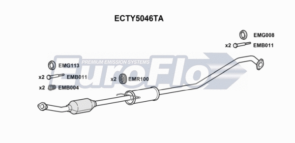Catalytic Converter (ECTY5046TA)