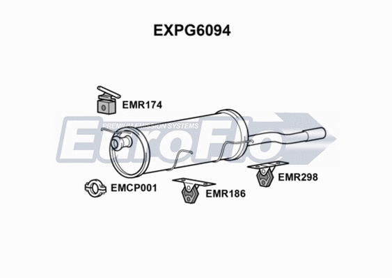 Rear Muffler (EXPG6094)