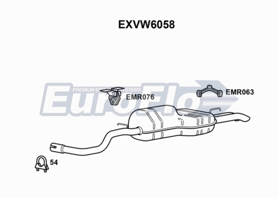Rear Muffler (EXVW6058)