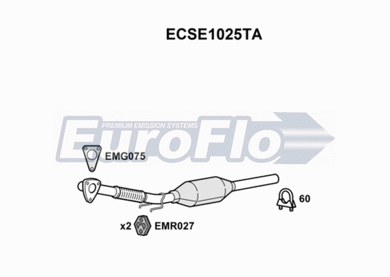 Catalytic Converter (ECSE1025TA)
