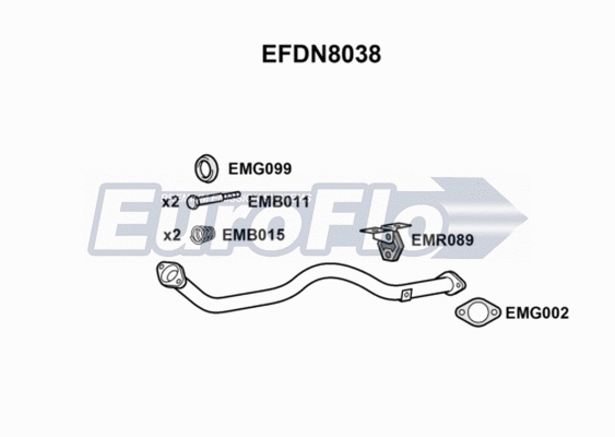 Exhaust Pipe (EFDN8038)